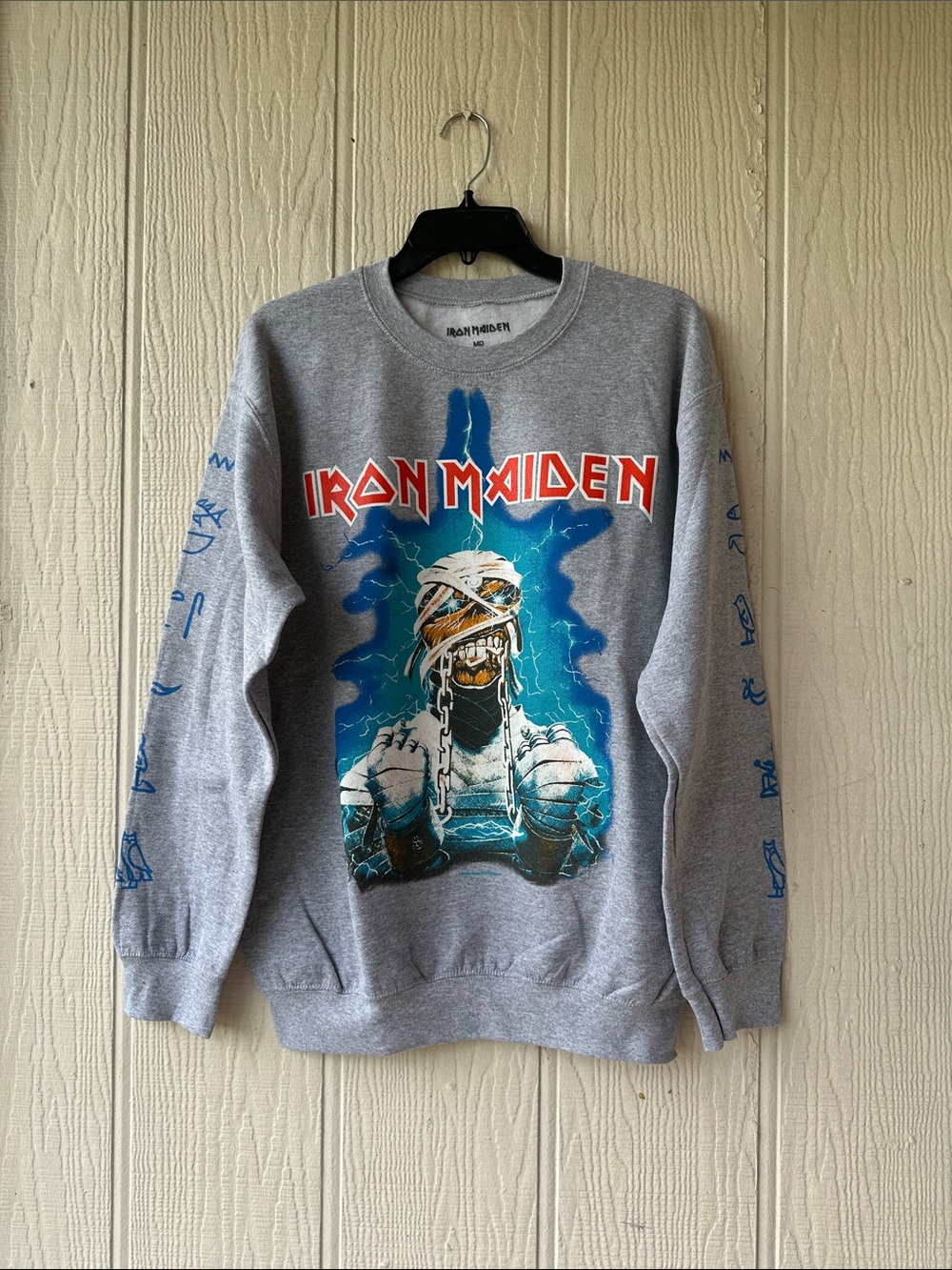 NEW Iron Maiden Powerslave Graphic Sweatshirt
